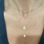 Collier trefle 4 feuilles moissanite 0.4 carat BELA - argent 925 photo review