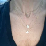 Collier trefle 4 feuilles moissanite 0.4 carat BELA - argent 925 photo review